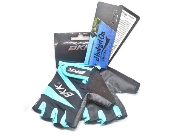 Bkk Lure Half Fingered Gloves Blue - Kesik Parmak Balıkçı Eldiveni