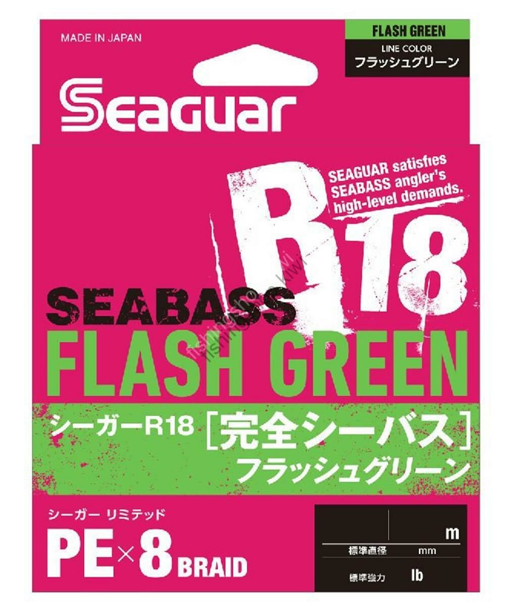 SeaGuar R18 Seabass Flash Green PE 8 Örgü Spin İp Misina 150 mt Flash Green - 0,185 mm