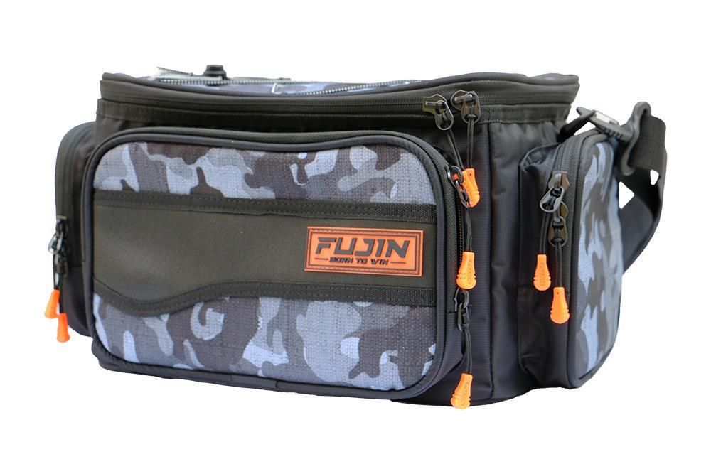 Fujin Black Camo Helper Bag - Balıkçı Çantası BLACK