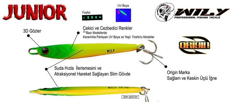 Wily Junior 10.5gr 55mm Baby Jig Yem JN333