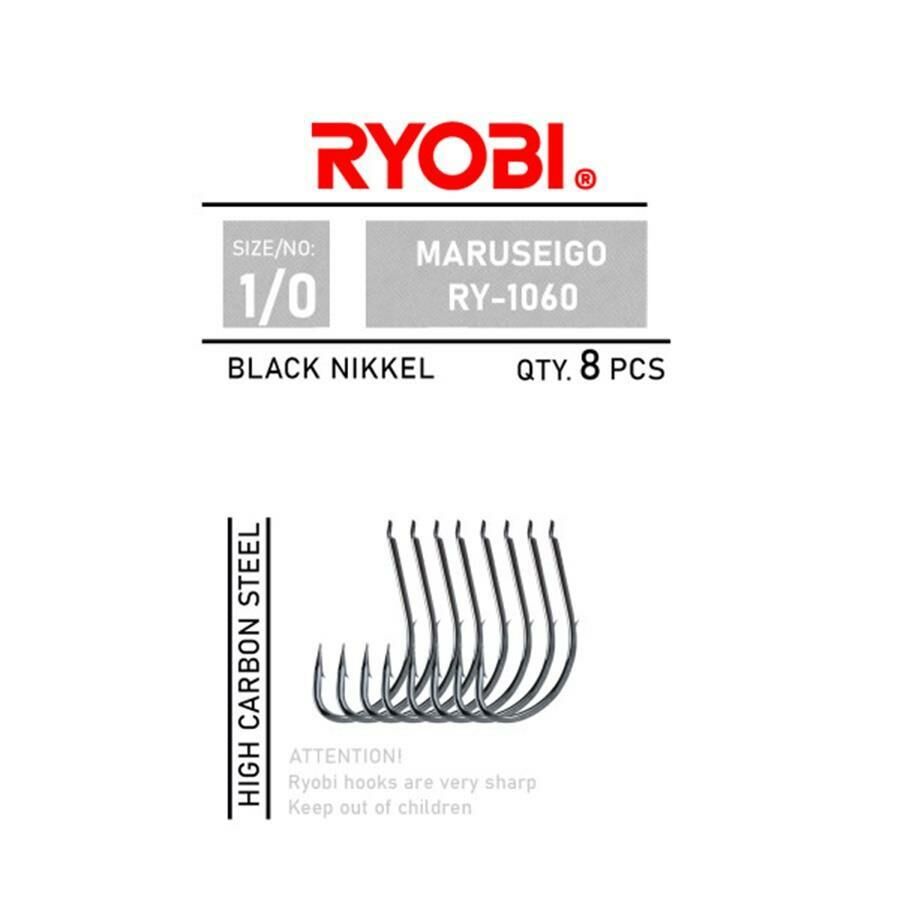 Ryobi Maruseigo RY-1060 Black Nickel Olta İğnesi Black Nickel - NO:1/0