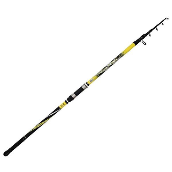 Kendo Spigola Surf 100-200gr Teleskopik Surf Kamışı SİYAH/SARI - 420 CM