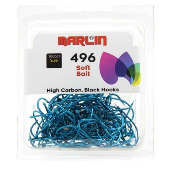 Marlin 496 Soft Bait Mavi Olta İğnesi