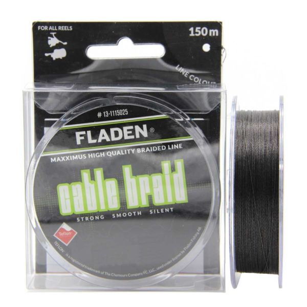 Fladen Maxximus Cable Braid Siyah İp Olta Misinası 150mt SİYAH - 0,13 mm