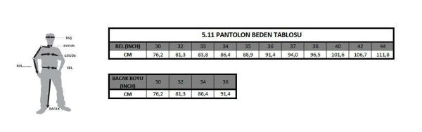 5.11 Strike W-Flex-Tac Pantolon Khaki 30X30