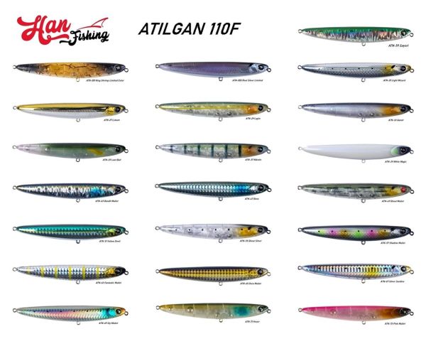 Hanfish Atılgan 110F 110 mm 14 gr Su Üstü Maket Balık