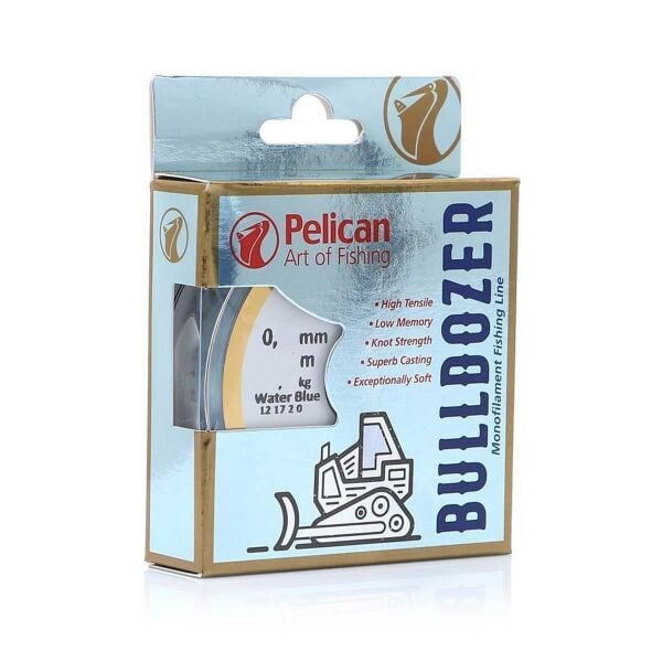 Pelican Bulldozer Water Blue Monoflament Olta Misinası 150mt Water Blue - 0,45 MM