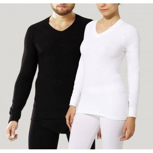 Fai Unisex Üst V Yaka Thermal Beyaz İçlik L