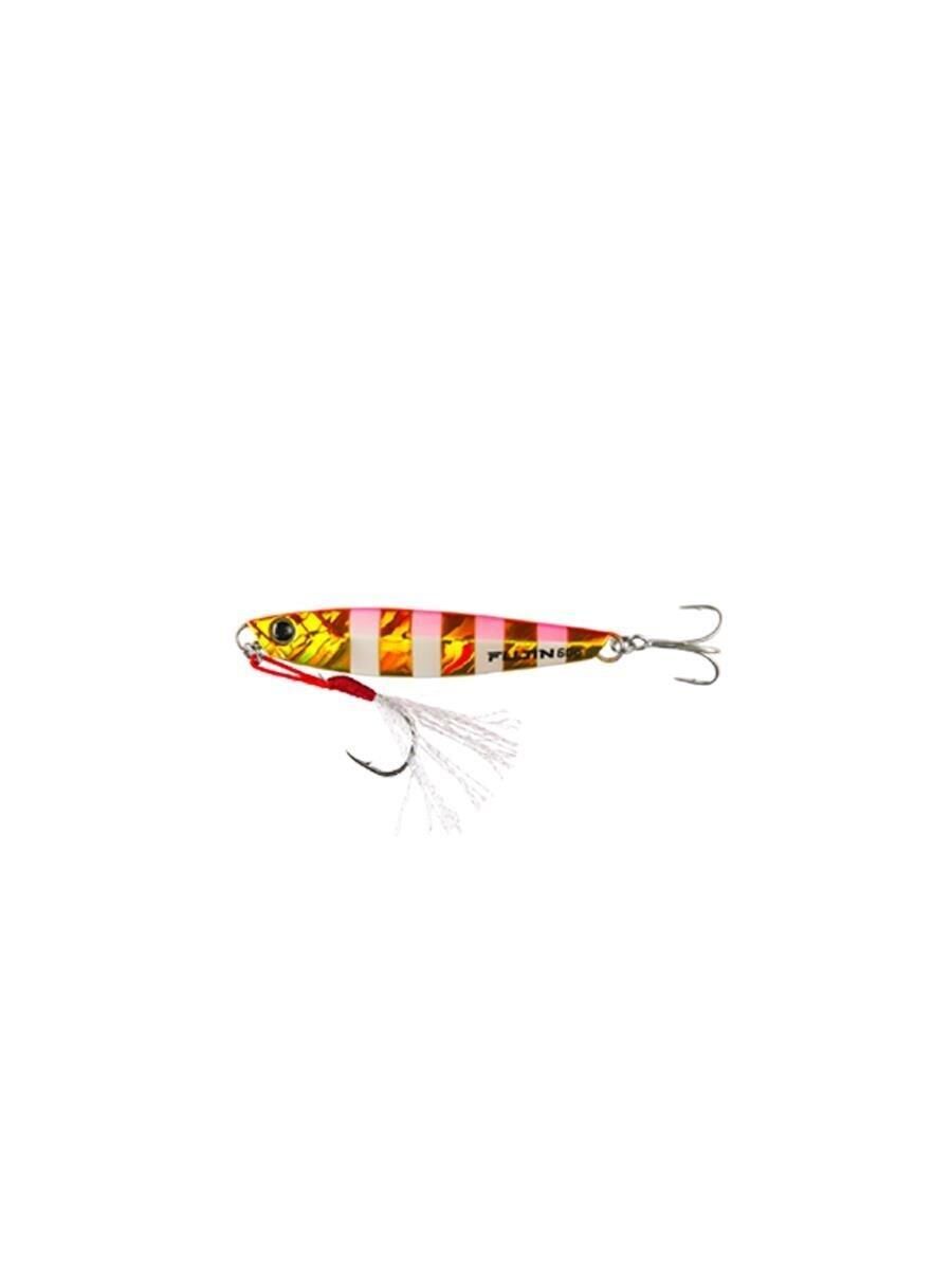 Fujin Jig-X Jigging Jig Yem GOLD PINK ZEBRA GLOW - 40 Gr