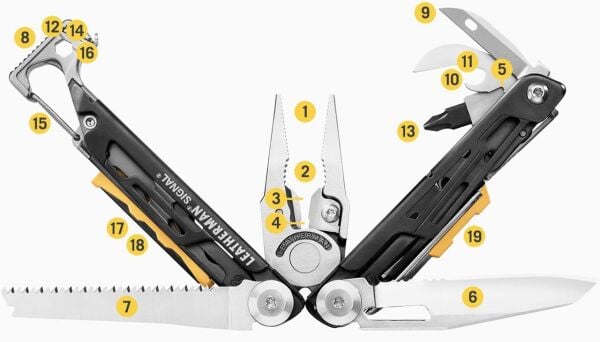 Leatherman Signal Black & Silver Multi Tool