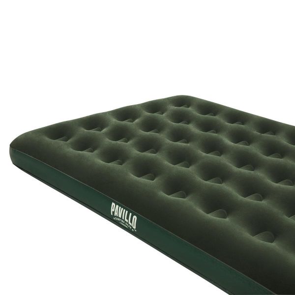 Bestway Pavillo Flocked Air Bed Çift Kişilik Şişme Kamp Yatak Yeşil