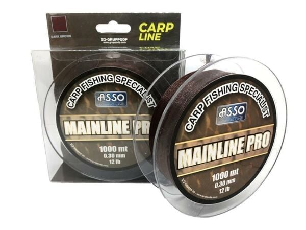 Asso Mainline Pro Special Carp Fishing Line Dark Brown Sazan Misinası 1000 mt DARK BROWN - 0,30 mm