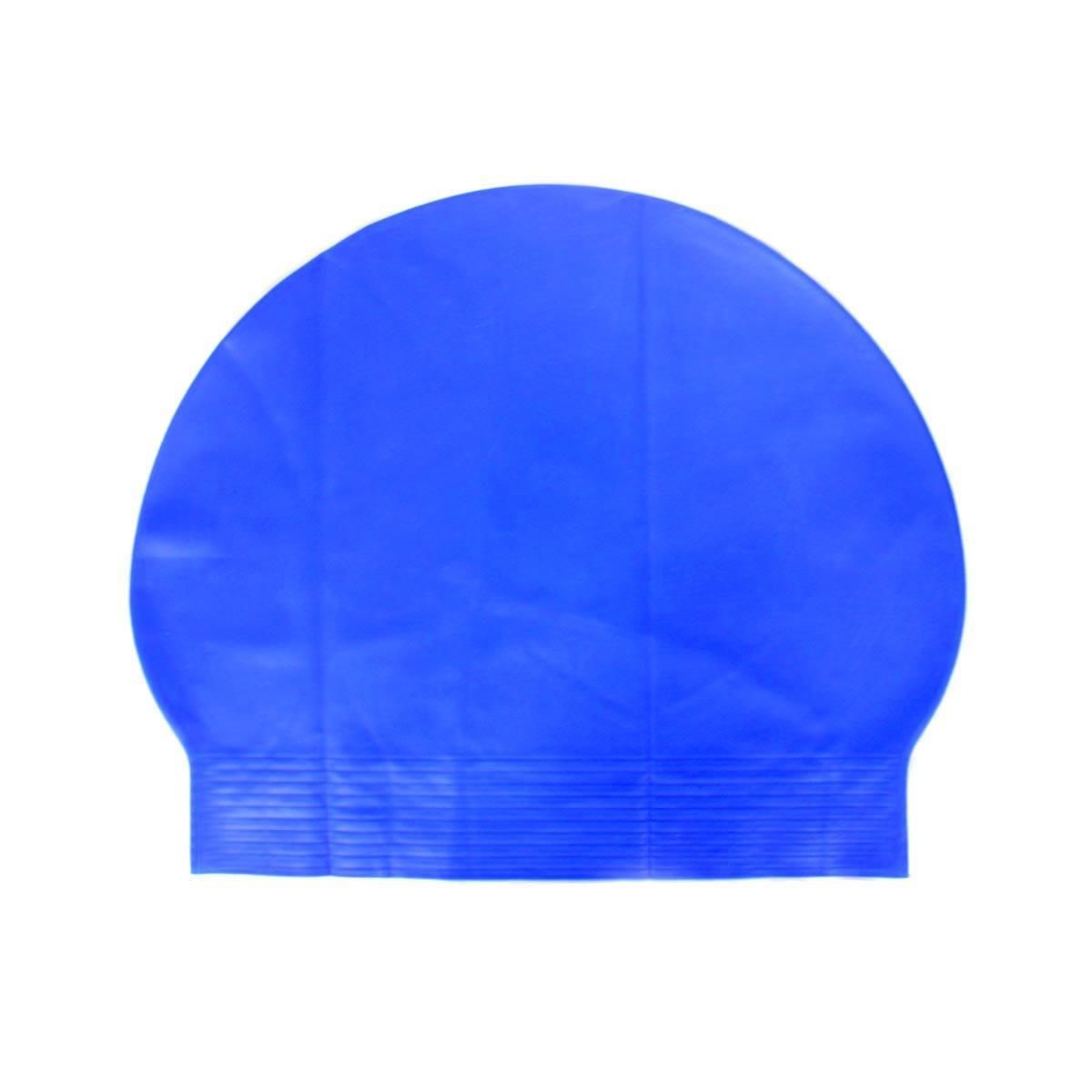 Bermuda Latex Swim Cap Yüzücü Bonesi Koyu Mavi