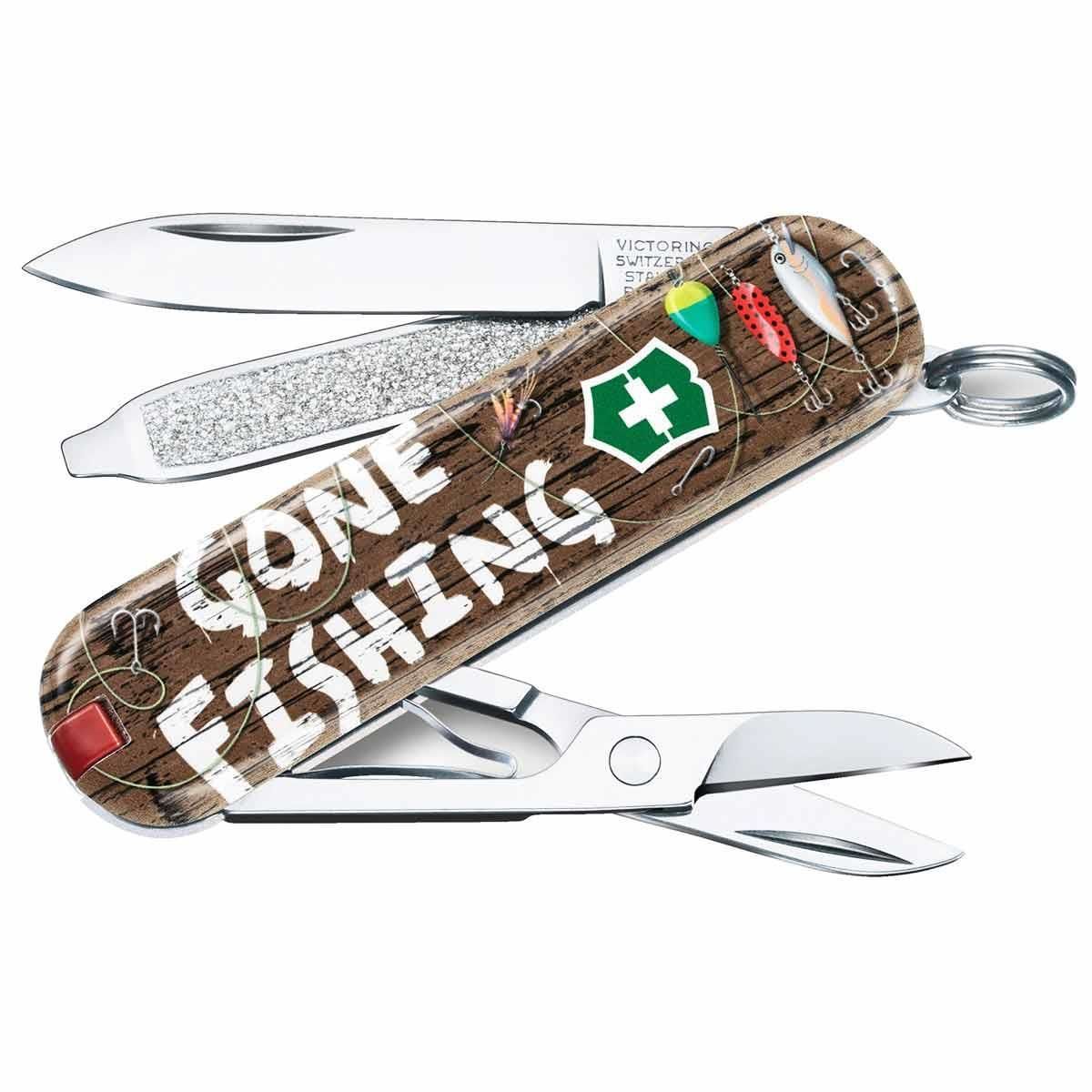 Victorinox 0.6223.L2005 Classic Gone Fishing Desenli 2020 Limitli Çakı