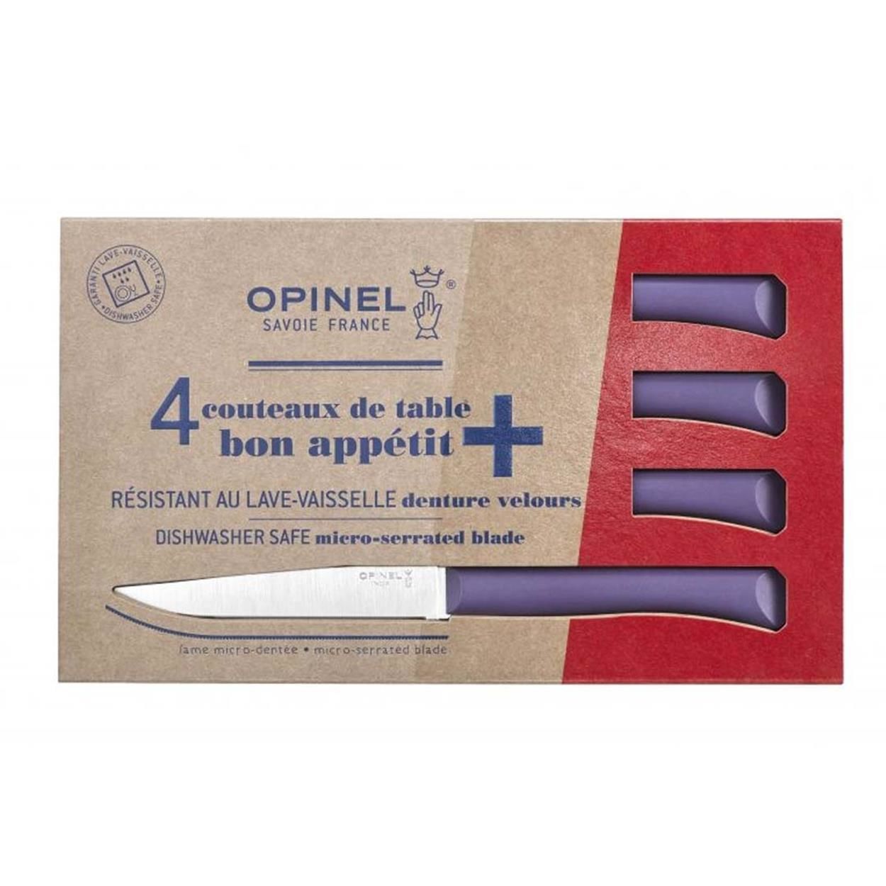 Opinel Bon Appetit 4 Parça Paslanmaz Sofra Bıçağı MOR