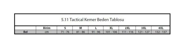 5.11 Çift Taraflı Kemer ( Coyote )