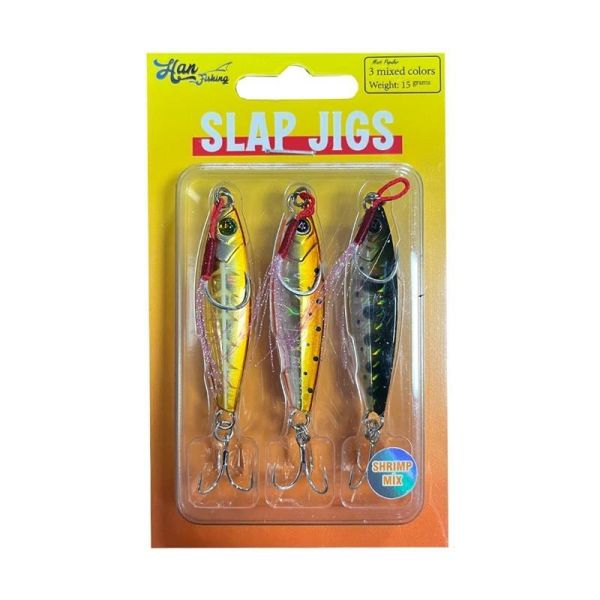 HanFish Slap Jigs 3 Shrimp Mix Jig Yem