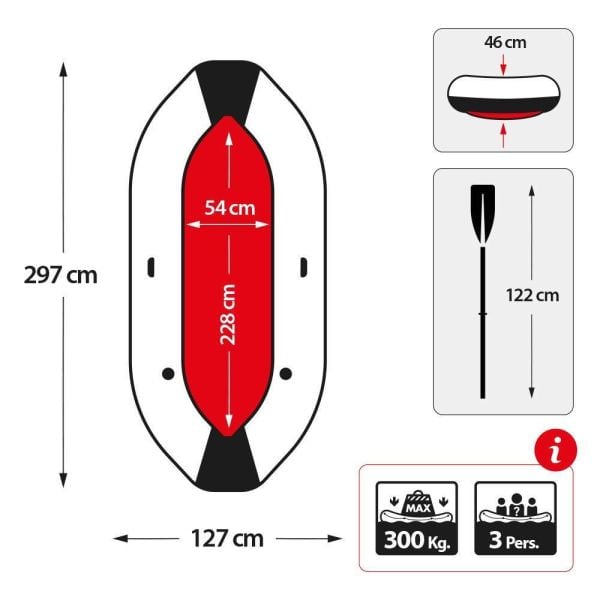 İntex Mariner 3 Şişme Bot Set 297*127*46Cm