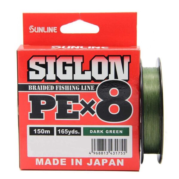 Sunline Siglon Braid PEx8 İp Olta Misinası 150mt Light Green - 0,187 mm