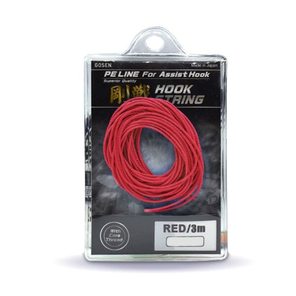 Gosen Hook String PE Line Olta İğnesi İpi 3mt KIRMIZI - 100 LB