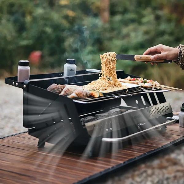 Naturehike Multi-Surface Vertical BBQ Grill BLACK