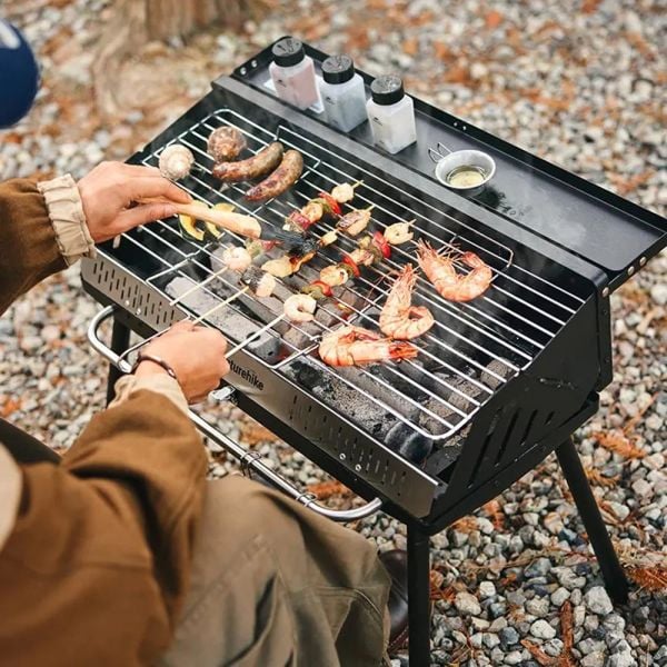 Naturehike Multi-Surface Vertical BBQ Grill BLACK