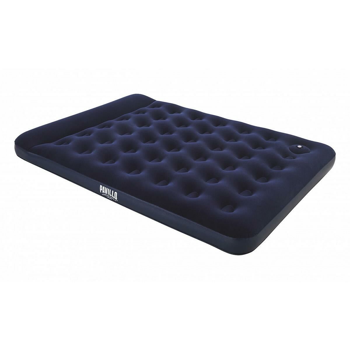 Bestway Pavillo Queen Flocked Air Bed Çift Kişilik Şişme Kamp Yatak Lacivert LACİVERT