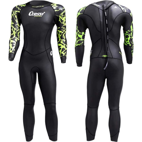 Cressi Kuwae Man Yüzücü Elbisesi 2MM - NO:2 / S - BLACK/GREEN