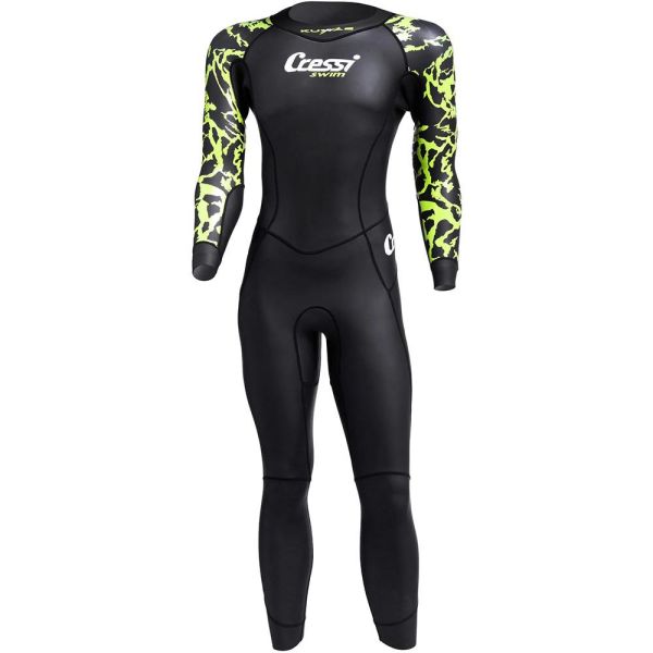 Cressi Kuwae Man Yüzücü Elbisesi 2MM - NO:2 / S - BLACK/GREEN