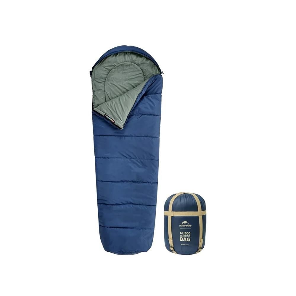 Naturehike MJ600 Mumya Tipi Pamuklu Uyku Tulumu NAVY BLUE