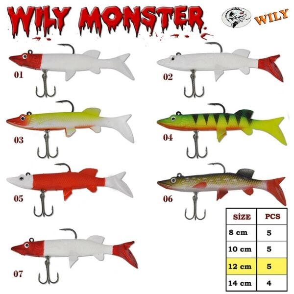 Wily Monster 12 cm Turna Silikon Yem 06