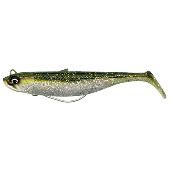 Savage Gear Savage Minnow Weedless 10 cm 16 gr 2+1 Silikon Yem GREEN SİLVER