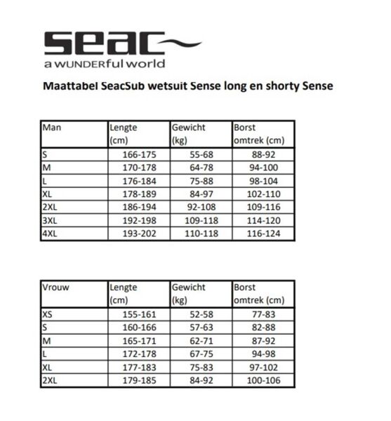 Seac Sub Sense Bayan Tek Parça Dalış Elbisesi 3 mm