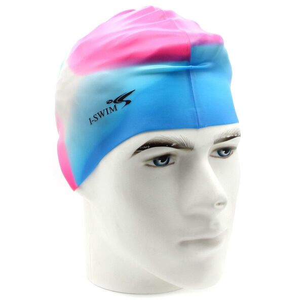 Fluent Çantalı Renkli Silikon Swim Cap Yüzücü Bone