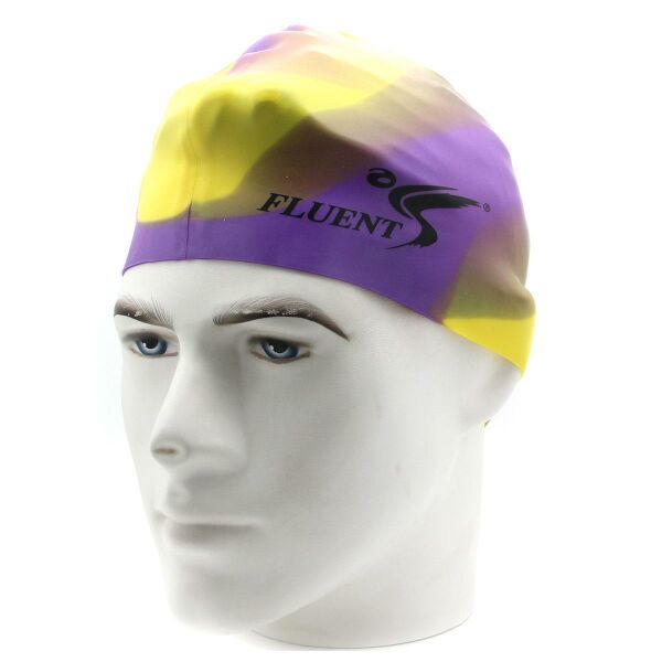 Fluent Çantalı Renkli Silikon Swim Cap Yüzücü Bone