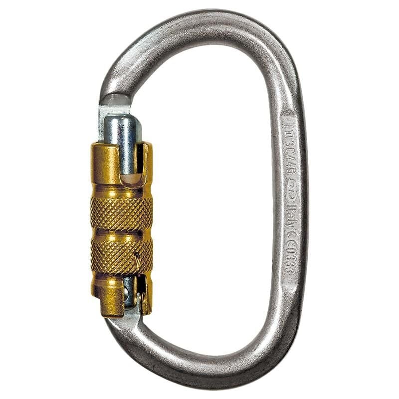 Climbing Technology C/F Tri-Lock Çelik Oval Karabina