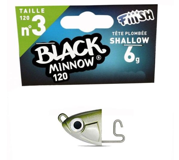 Fiiish Black Minnow BM120/3 BM149 Shallow 6Gr Kaki Jig Head