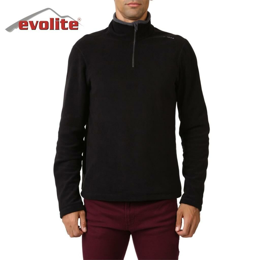 Evolite Fuga Bay Mikro Polar Sweater - Siyah