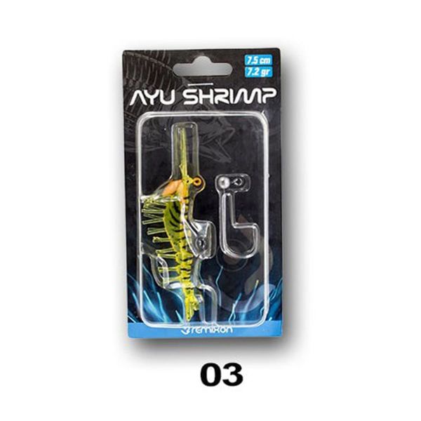 Remixon Ayu Shrimp Karides 7.5 cm 7.2 gr Silikon Yem