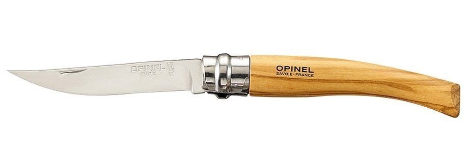 Opinel Inox Slim Line 08 Olive Tree Fleto Çakı