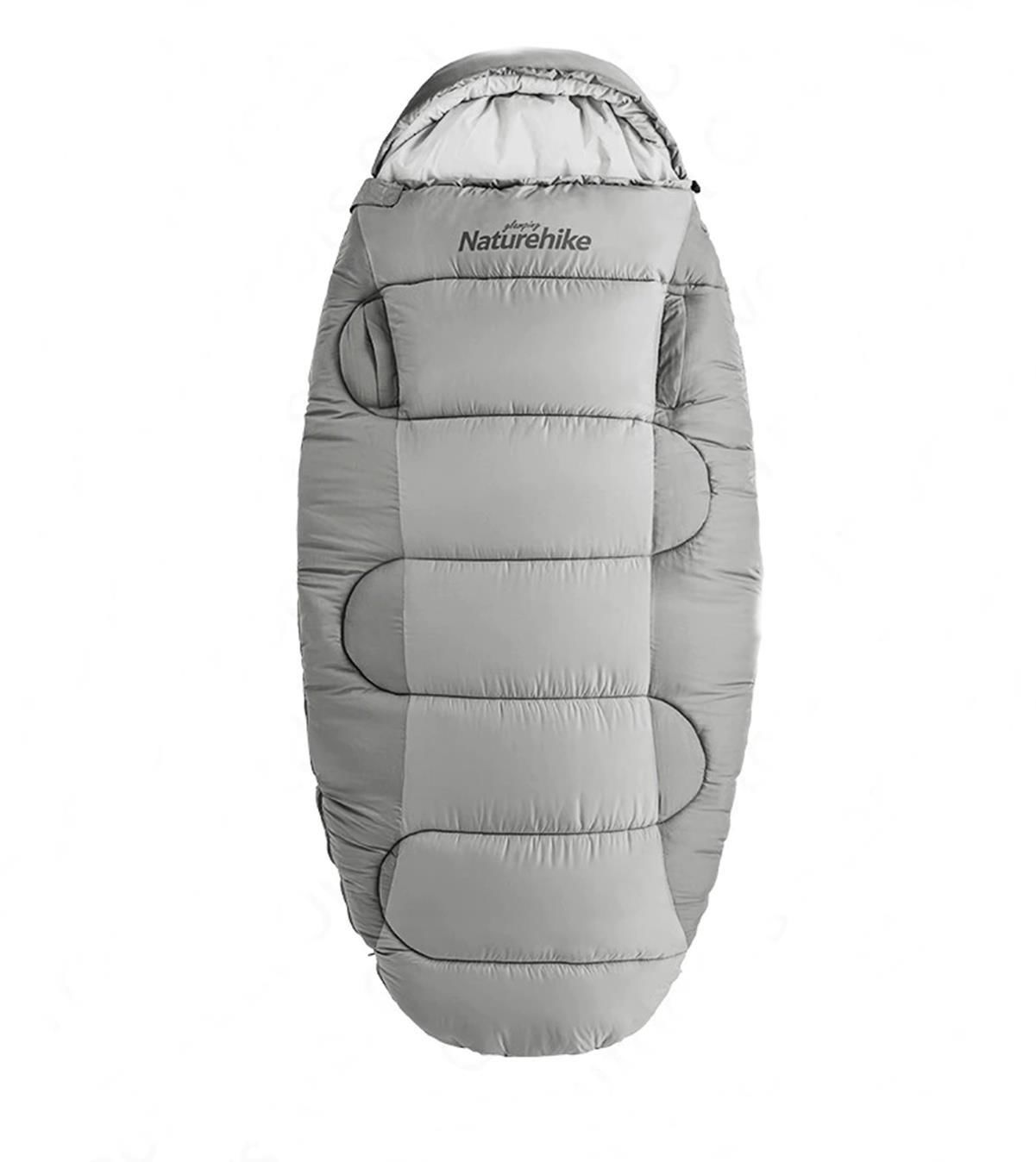 Naturehike PS200 Oval Ultralight Uyku Tulumu -4°C ( Cloudy Grey ) Cloudy Grey - Left