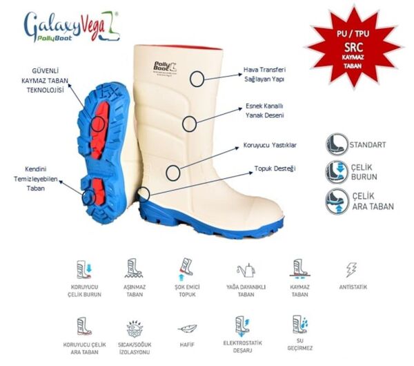 Polly Boot Galaxy Vega O4 Uzun Çizme