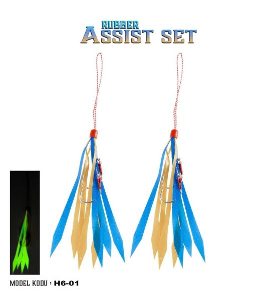 Fujin Tai Rubber Hazır Skirt Assist Set ( H6 ) SARI/MAVİ