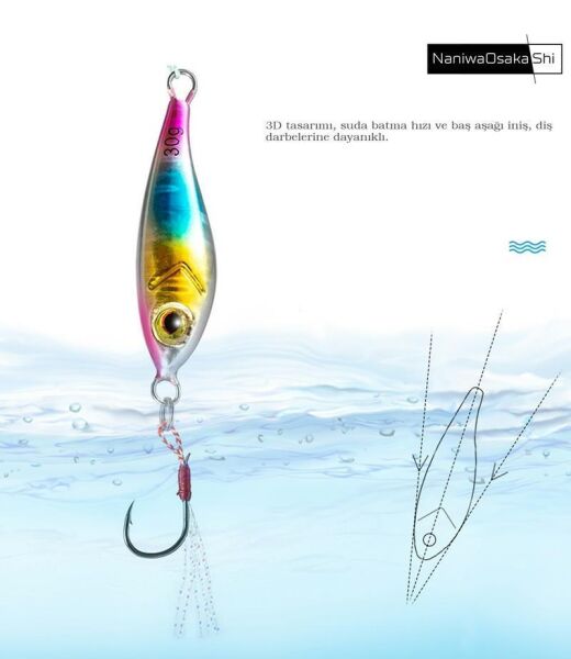 Osaka Flexible Ble Light Game Micro Jig Yem 18 gr