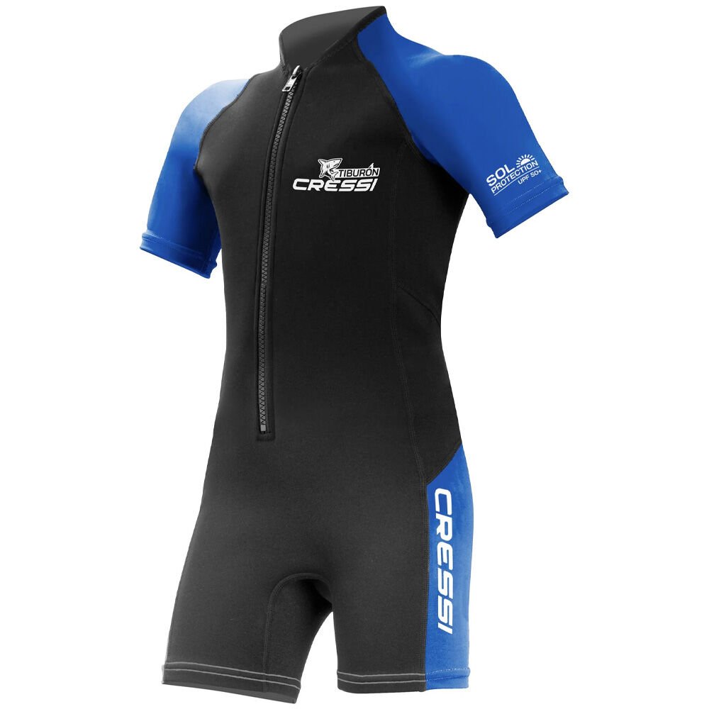 Cressi Tiburon Man Shorty Dalış Elbisesi BLACK / BLUE - 2MM - NO:3 / M