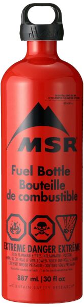 MSR 30 oz Fuel Bottle CRP Cap Yakıt Şişesi kırmızı