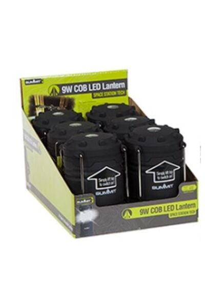 Summit Midi COB LED Katlanabilir Kamp Lambası 360°C Black