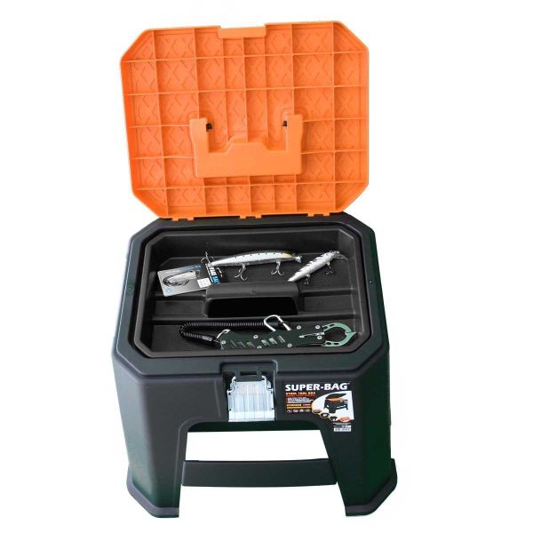 Süper Bag Stool Tool Box Tabure Takım Çantası KIRMIZI