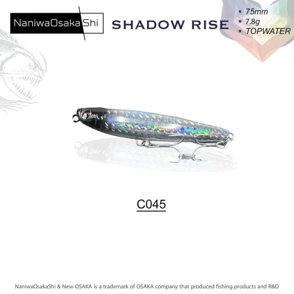 NaniwaOsakaShi Shadow Rise Topwater 75 mm 7.8 gr Su Üstü Maket Balık