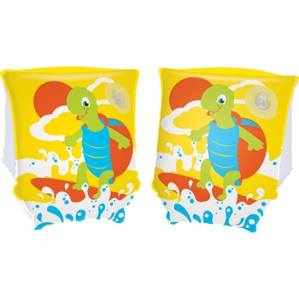 Bestway Turtle Armbands Figürlü Şişme Deniz Kolluk 23 x 15 cm Sarı